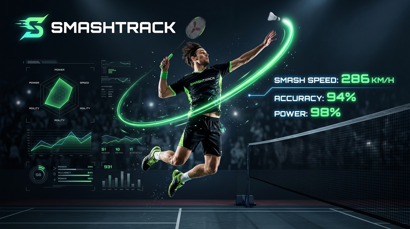 SmashTrack Badminton Performance Analytics Banner